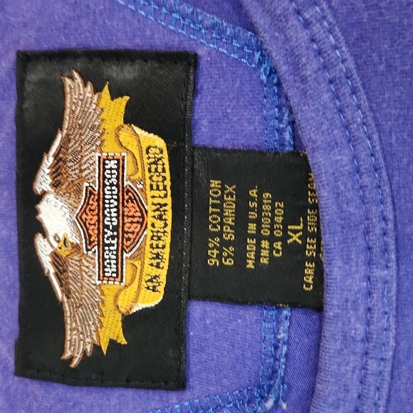 Vintage Harley-Davidson Scoopneck Longsleeve Shirt - Picture 4 of 6